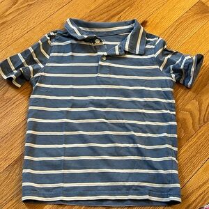 Carter's Blue and White Striped Polo Shirt
